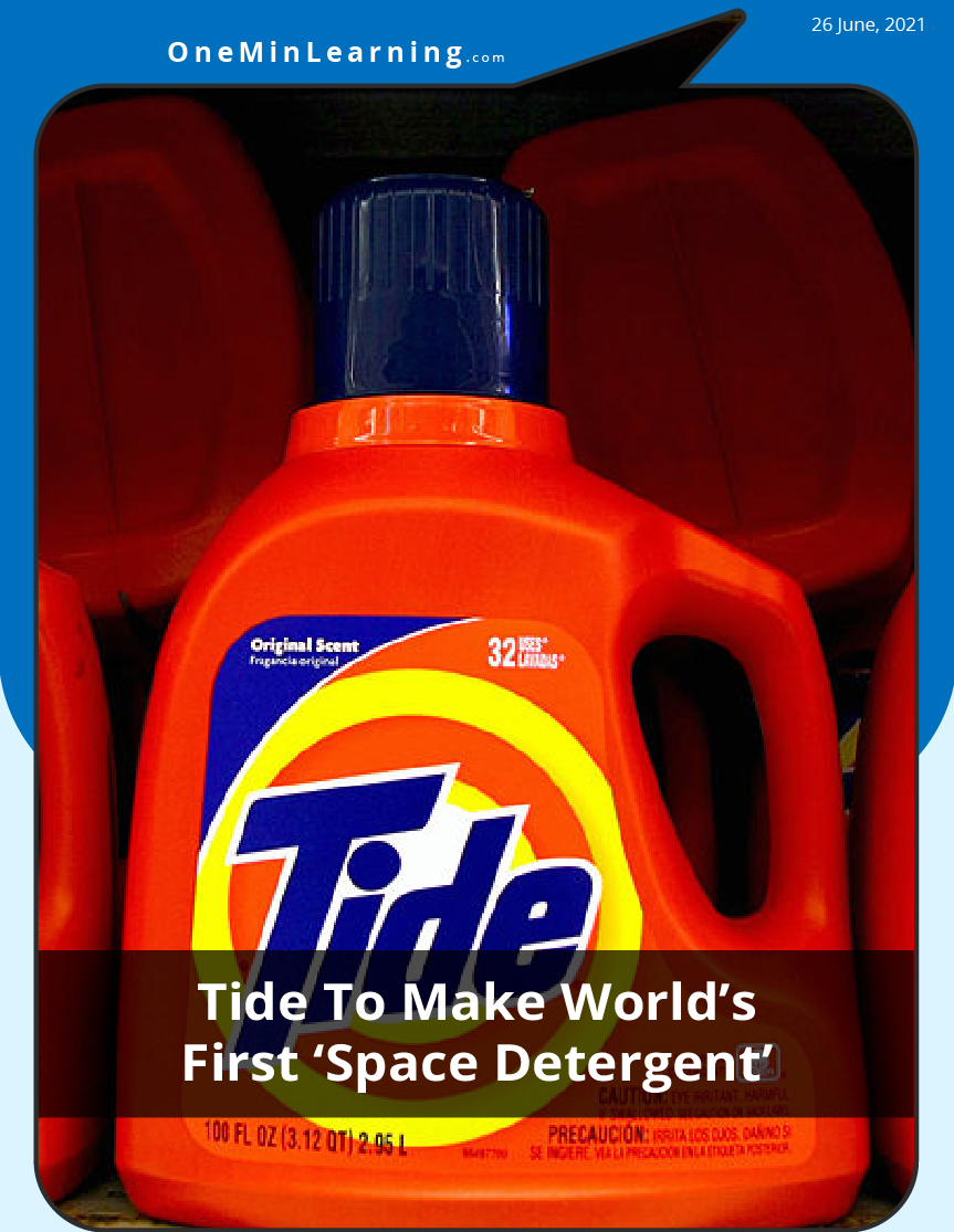 Tide partners with NASA to create detergent for astronauts